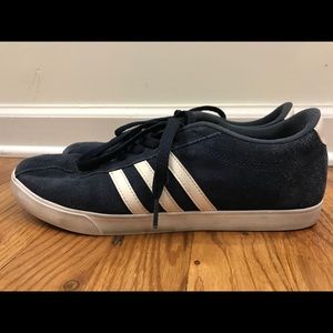 Adidas women’s Blue suede Neo Lace Up Sneakers 9.5